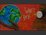 Whats Next
Zinn, Acryl auf Stahlplatte.
Ma�e: 98 / 58 cm