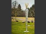 Souverain
Skulptur Edelstahl Blattgold 24 Karat
H 203 cm